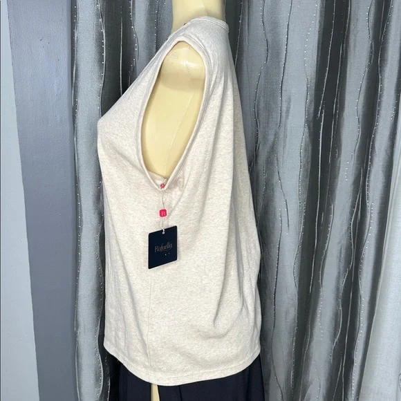 Rafaella Women's Beige Sleeveless Top Sz XL - Picture 3 of 7